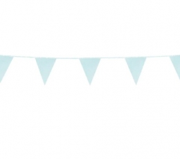 Гирлянда из флагов, синяя блестящая (6 м) 1