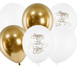 Воздушные шары "Happy Birthday to you" (6 шт./30 см)