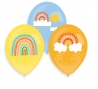 Воздушные шары, радуга (6 шт./27 см)