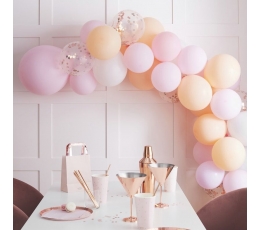 Воздушный шар гирлянда - арка "Сделай сам", персиково-розовый