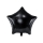 Воздушный шар из фольги "Чёрная звезда" (48 см)