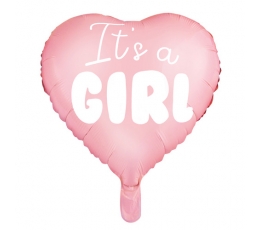Воздушный шар из фольги  "It's a girl" (45 см)