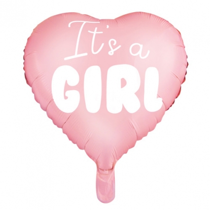 Воздушный шар из фольги  "It's a girl" (45 см)