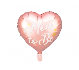Воздушный шар из фольги "Мom to be", розовый (35 см)