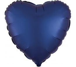Воздушный шар из фольги "Синее сердце" (43 см)