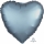 Воздушный шар из фольги "Стальное сердце", матовый (43 см)