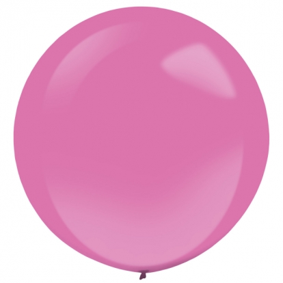 Воздушный шар, круглый розовый (61 см)