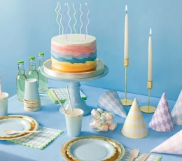 Свечи "Пастельные вихри" (8 vnt./14 cm) 2