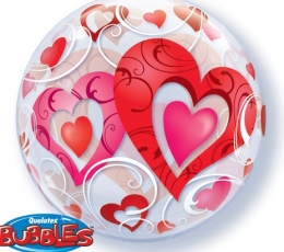 Шарик (bubble) "Красное сердце" (56 см) 1