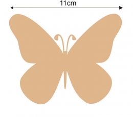 Бабочки, светло-коричневый (20 шт. / Л) 2