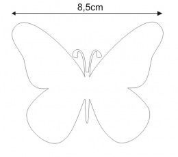 Бабочки, белый (20 шт. / M) 4