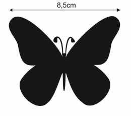 Бабочки, черный цвет (20 шт. / M) 3