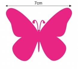 Бабочки, малиновый цвет (20 шт. / С) 3