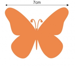 Бабочки, оранжевые (20 шт. / С) 3
