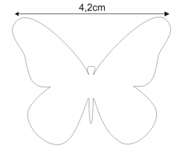 Liblikad "Õnn XS"/ valge (20 tk.) 3