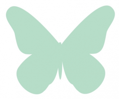 Бабочки, цвет мяты (20 шт. / XС)