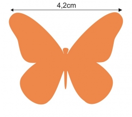 Tauriņi, oranžā krāsā (20 gab./ XS) 3