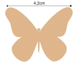 Бабочки, светло-коричневый цвет (20 шт. / XС) 3