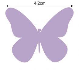 Бабочки, сиреневый (20 шт. / XС) 3