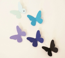 Бабочки, голубые (20 шт. / XС) 4