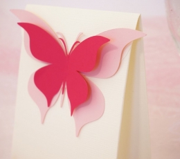 Бабочки, малиновый цвет (20 шт. / Л) 0