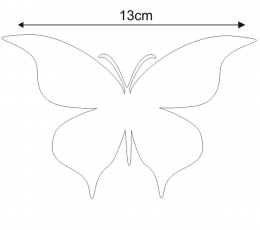 Бабочки, белые (20 шт. / Л) 1
