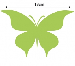 Бабочки,  салатовый цвет (20 шт. / Л) 0