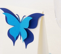 Бабочки, синие (20 шт. / Л) 0