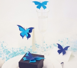 Бабочки, синие (20 шт. / Л) 2