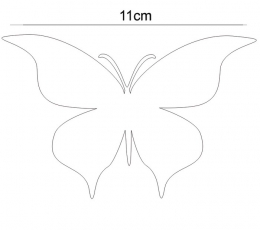 Бабочки, белые (20 шт. / M) 2