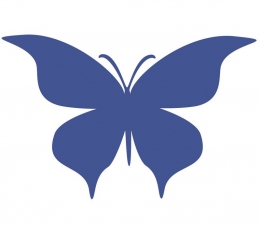 Бабочки, синие (20 шт. / С)