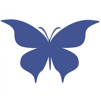 Бабочки, синие (20 шт. / С)