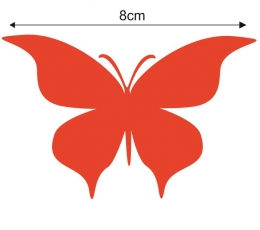 Бабочки, красные (20 шт. / С) 3