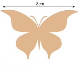 Бабочки, светло-коричневые (20 шт. / С) 2