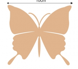 Бабочки, светло-коричневые (20 шт. / Л) 4