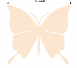 Бабочки, кремовые (20 шт. / M) 1