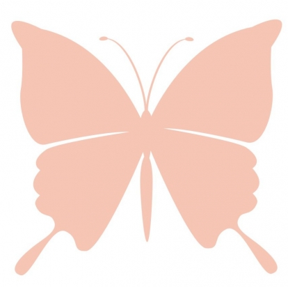 Бабочки, персикового цвета (20 шт. / M)