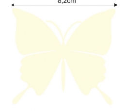 Бабочки, цвета шампанского (20 шт. / M) 1