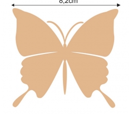 Бабочки, светло-коричневые (20 шт. / M) 0