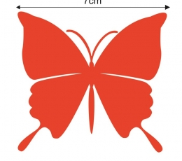 Бабочки, красные (20 шт. / С) 3