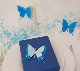 Бабочки, голубые (20 шт. / С) 5