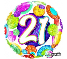 Fooliumist õhupall "21" (18" 46 cm)