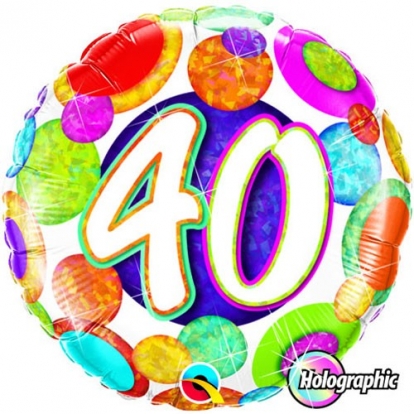 Folija balons "40" (46 cm)