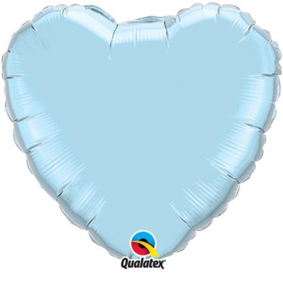 Фольгированный шарик "Голубое сердце" (91 см)