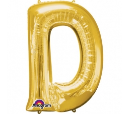 Folija balons - burts "D" (83 cm)