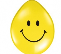 Baloni "Smaidiņš" / dzeltens (100 gab. / 28cm)
