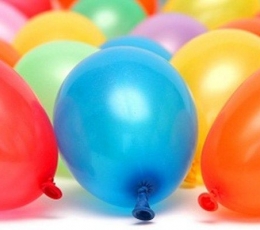 Воздушные шары "Водяные бомбы", разноцветные (100 шт. / 8 см)