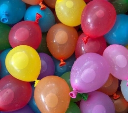 Воздушные шары "Водяные бомбы", разноцветные (100 шт. / 8 см) 3