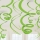 Подвесные декорации - спирали, салатового цвета (12 шт. / 55 см)