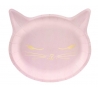Фигурные тарелки "Розовый котенок" (6 шт./20х22 см)